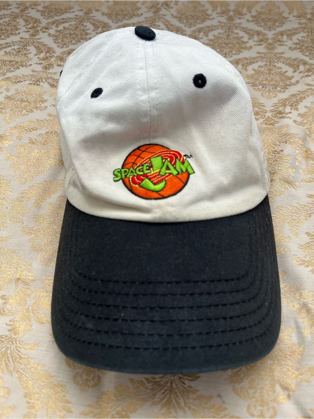 Space Jam White & Black Baseball Cap